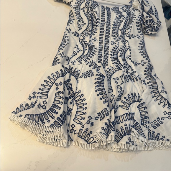 Charo Ruiz Navy and White Patterned Mini Dress - Picture 6 of 6